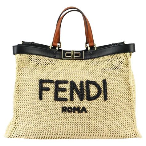 fendi beach tote|authentic Fendi tote.